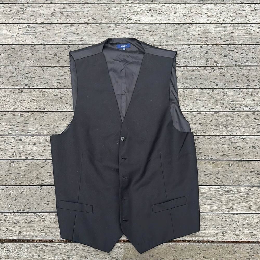 Black mens vest